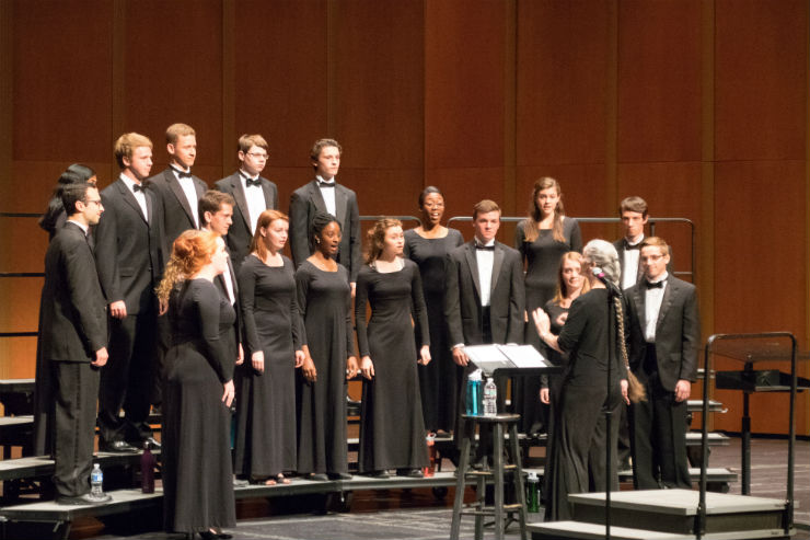 The Botetourt Chamber Singers, under the direction of Dr. Jamie Bartlett